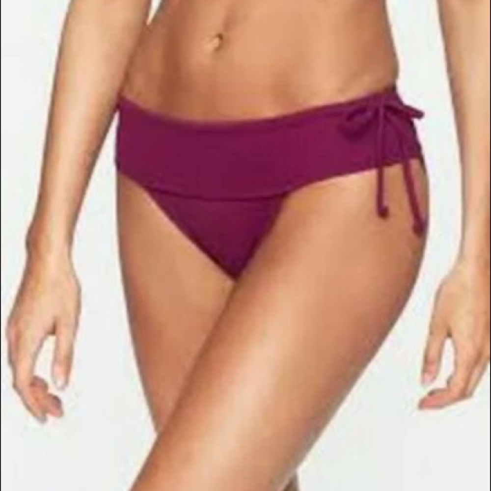 NWT Fuschia Side Tie Swim Bottoms